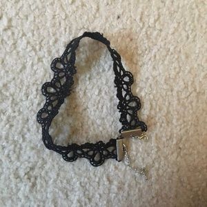 Black lace choker